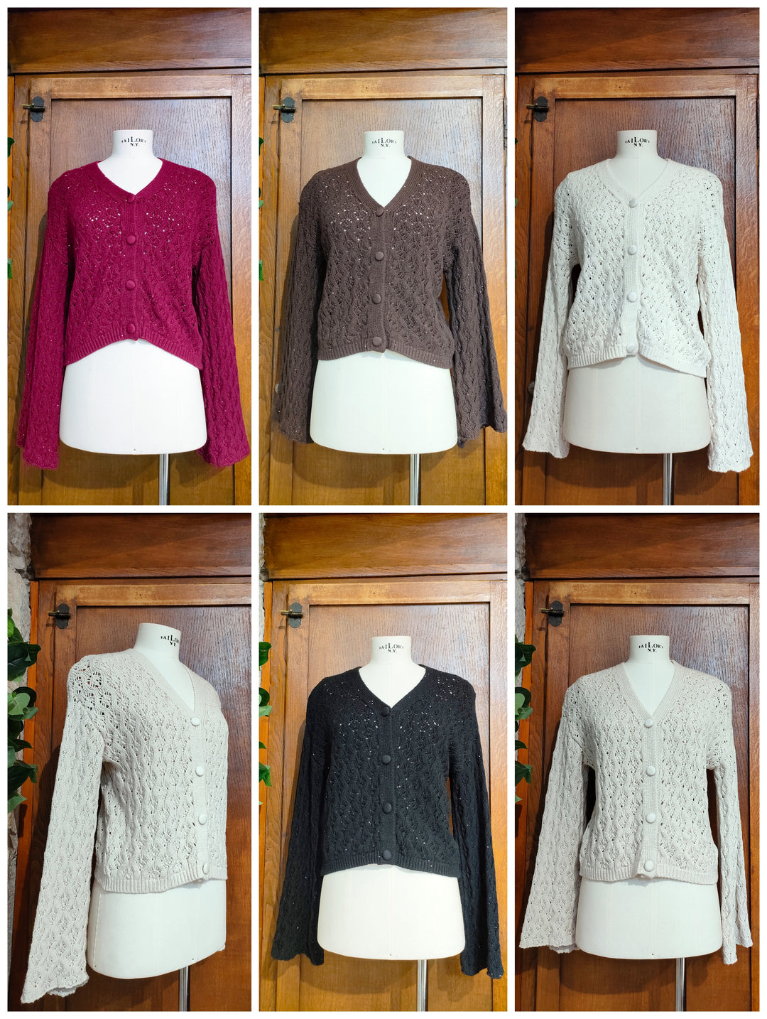 Cardigan traforato