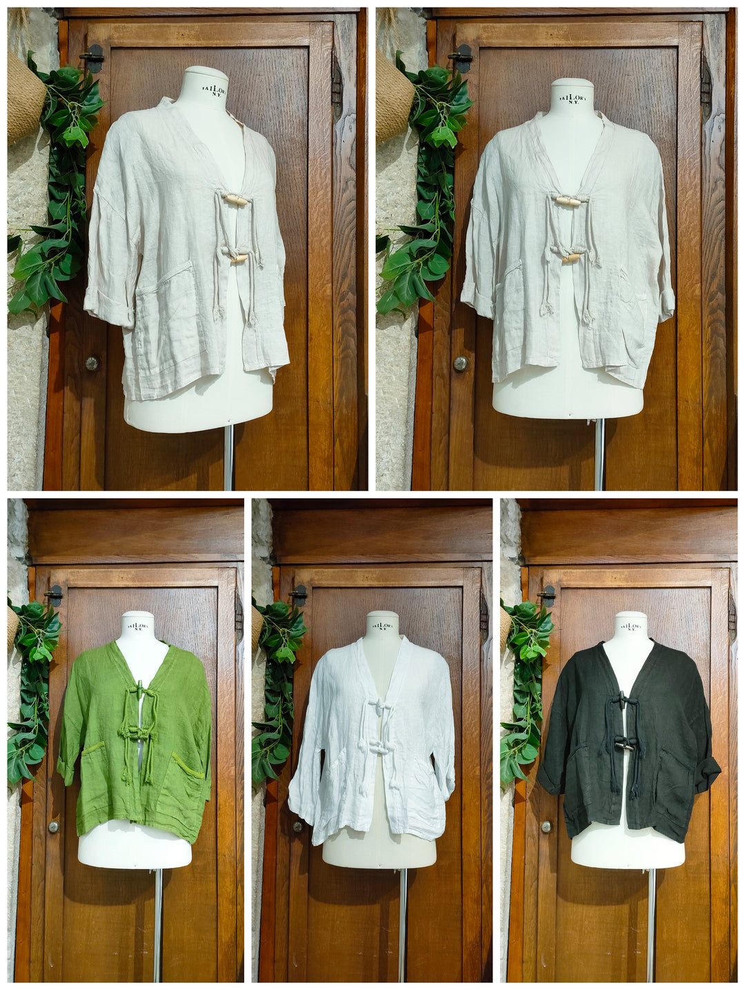 Cardigan lino
