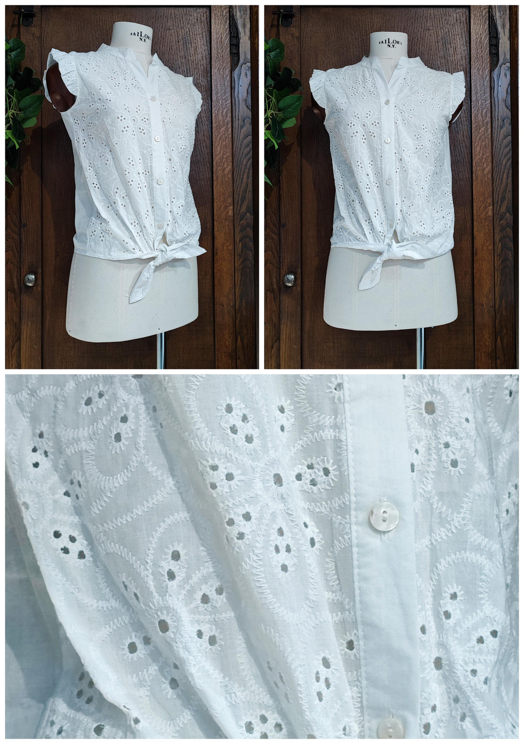 Camicia pizzo Sangallo