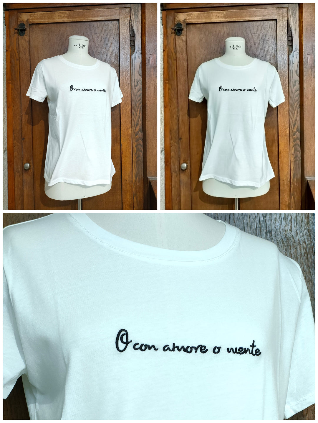 T-shirt "O con amore o niente"