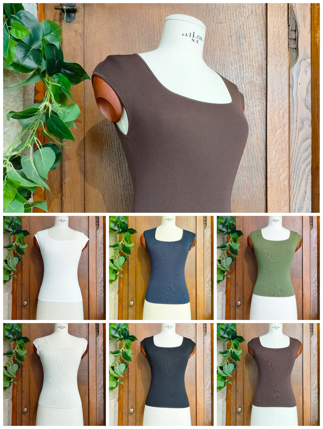 Top scollo quadrato