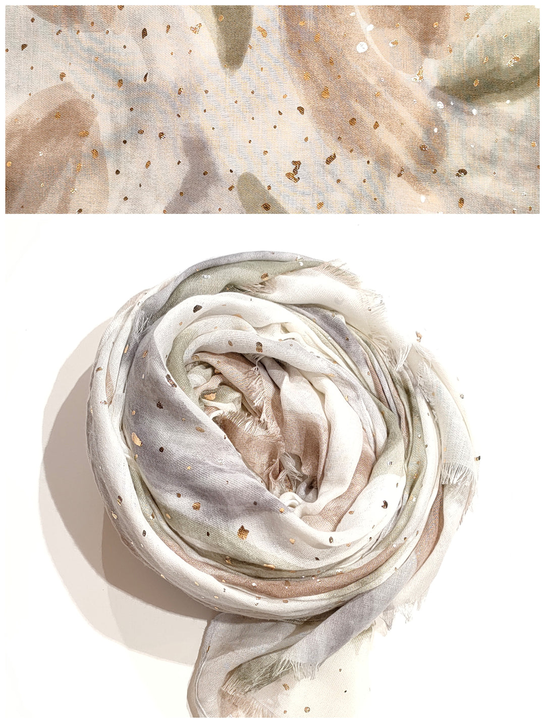 Sciarpina glitter acquerello