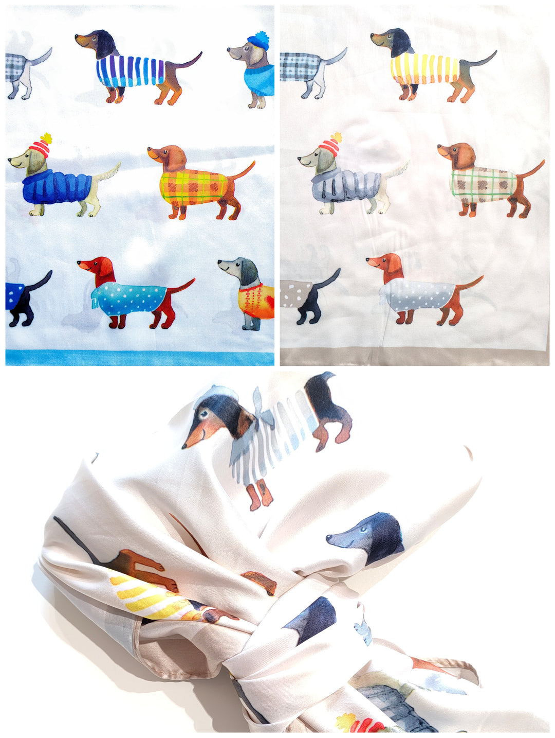Foulard quadrato bassotti