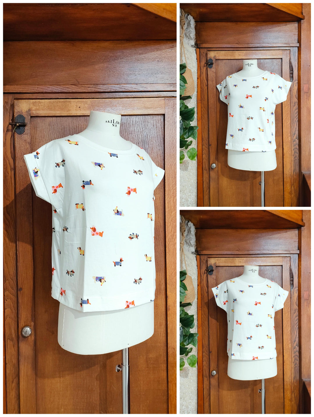 T-shirt bassotti multicolore
