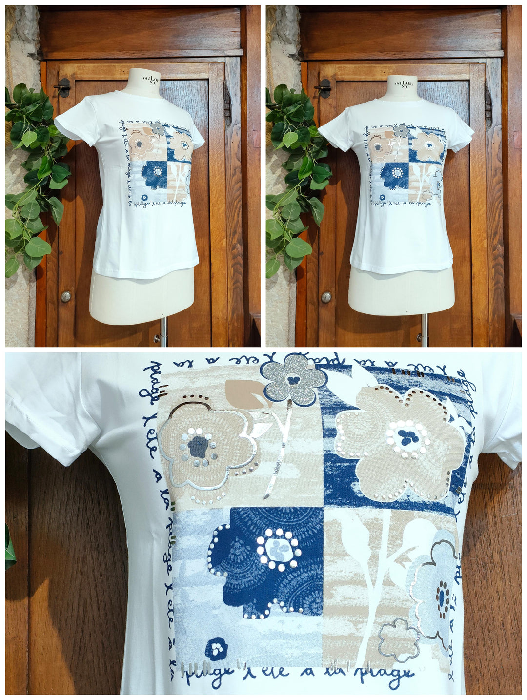T-shirt fiori