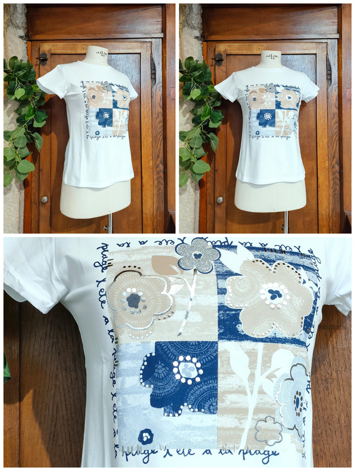 T-shirt fiori