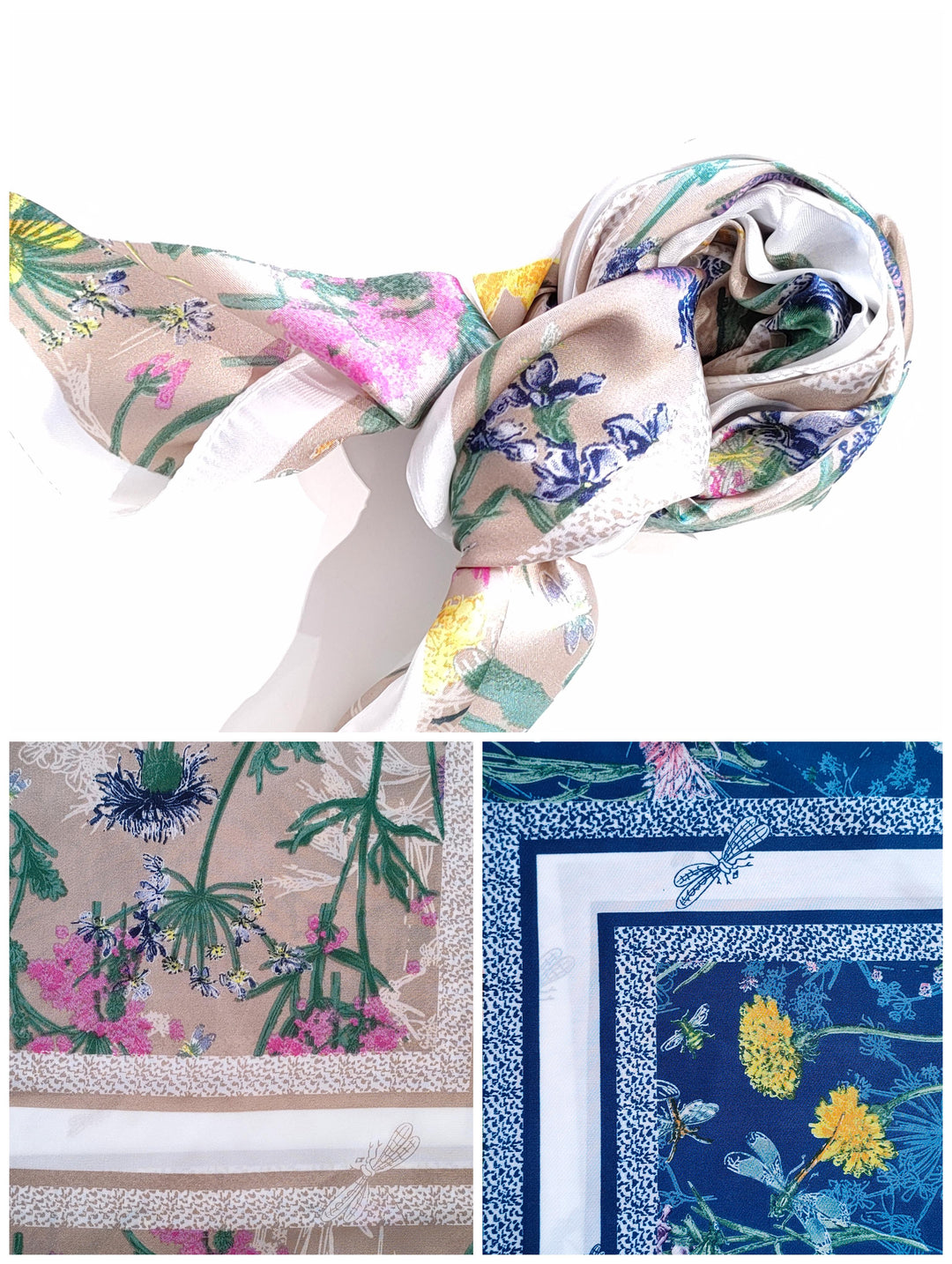 Foulard quadrato dipinto
