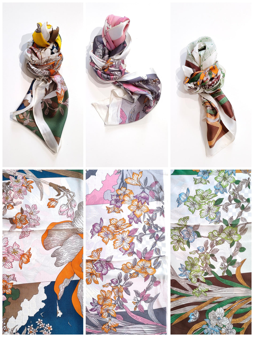 Foulard mix floreale