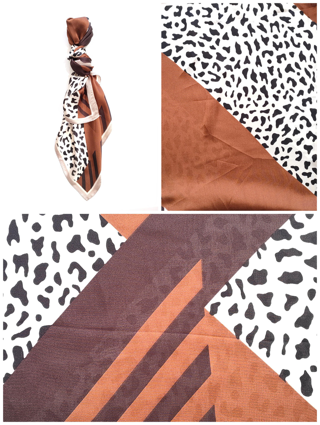 Foulard quadrato maculato
