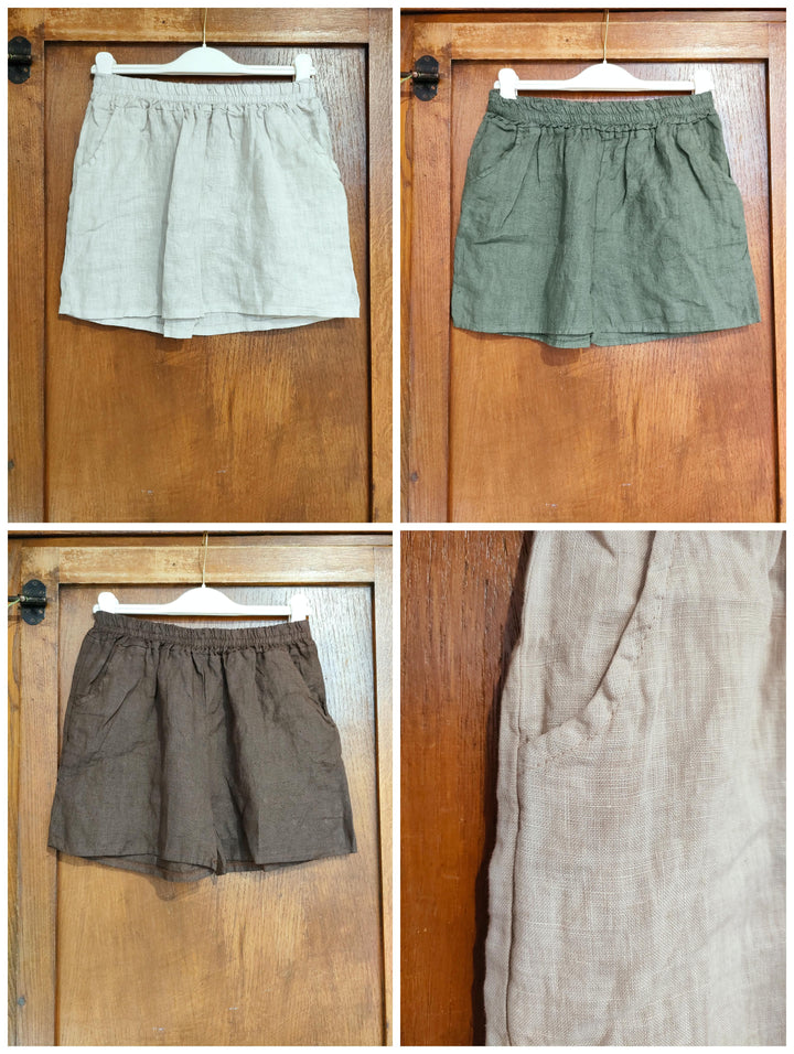 Shorts 100% lino