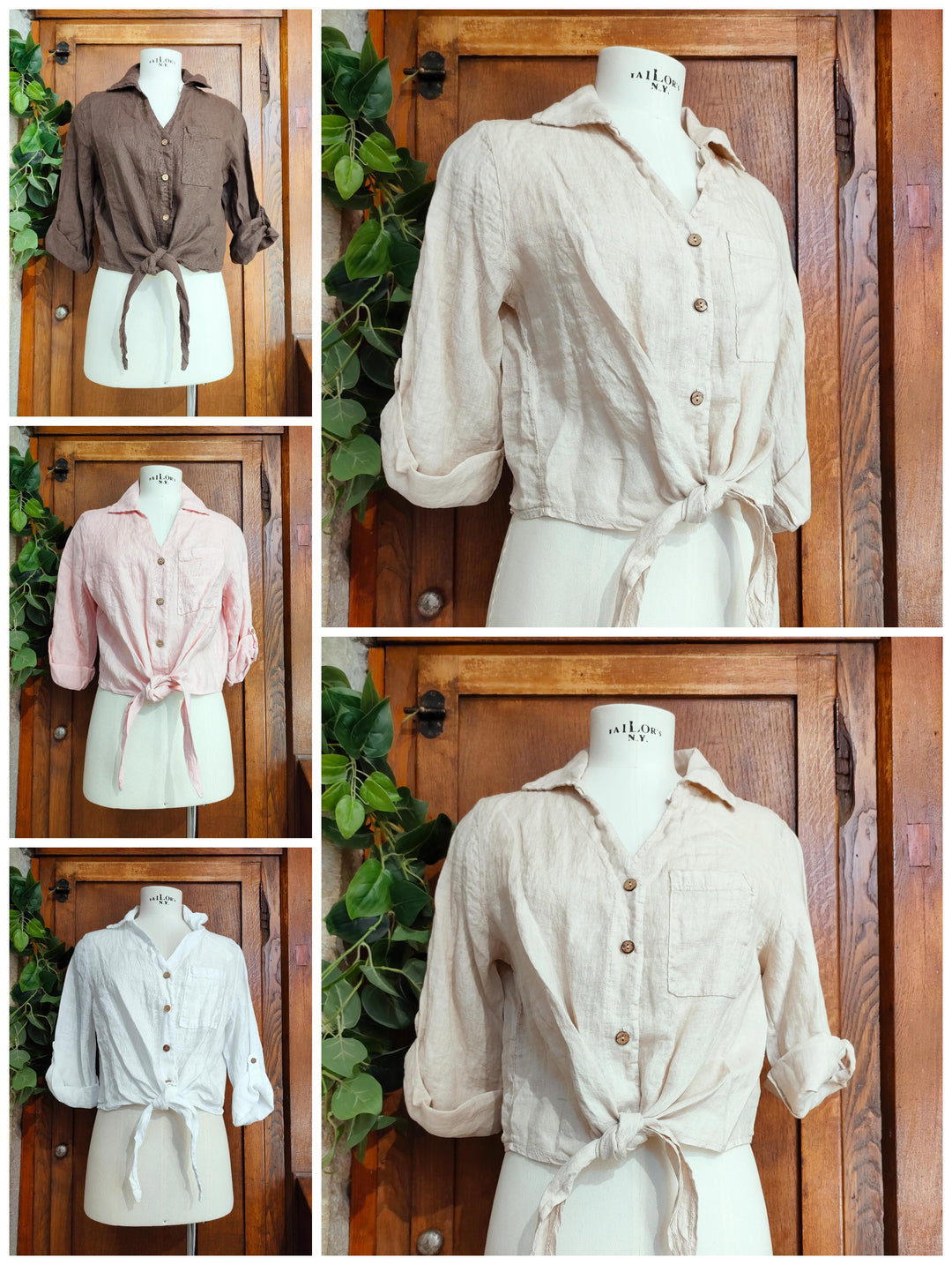 Camicia 100% lino