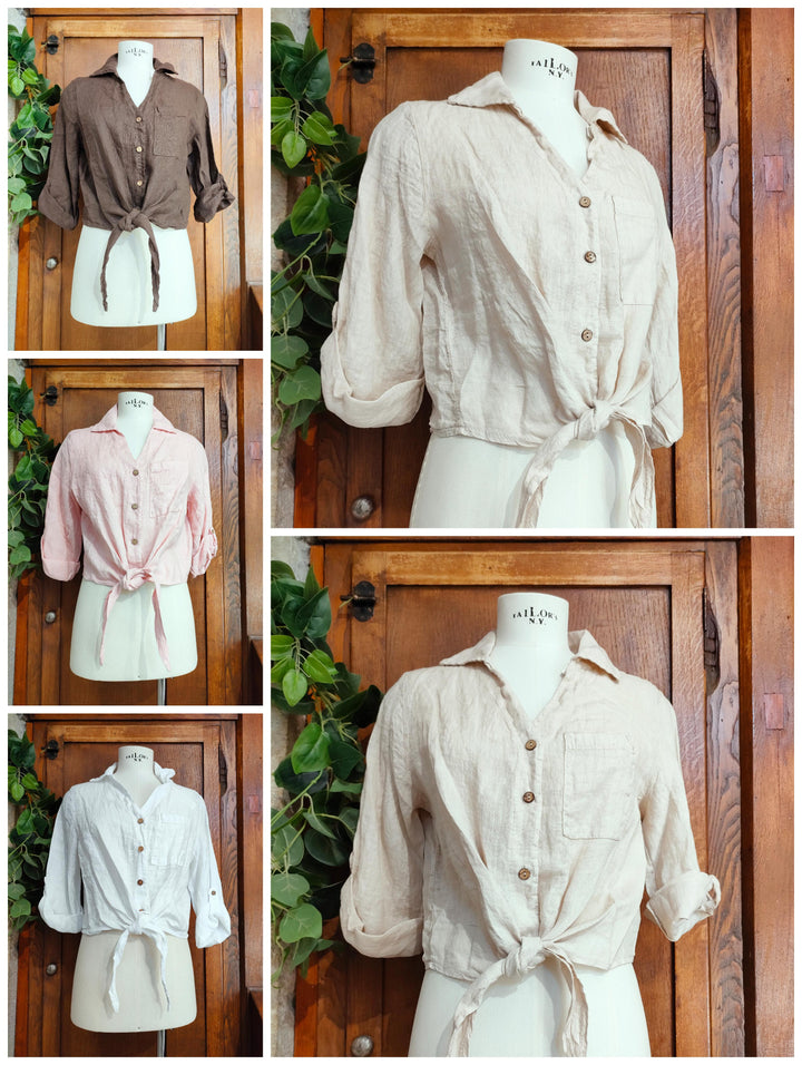 Camicia 100% lino