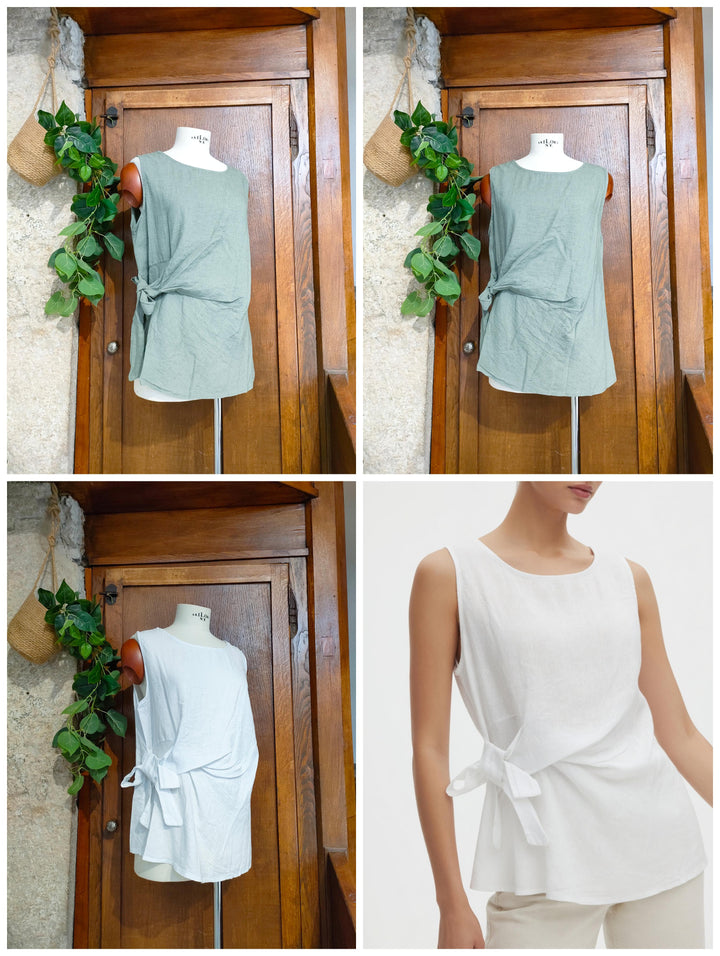 Blusa fiocco laterale
