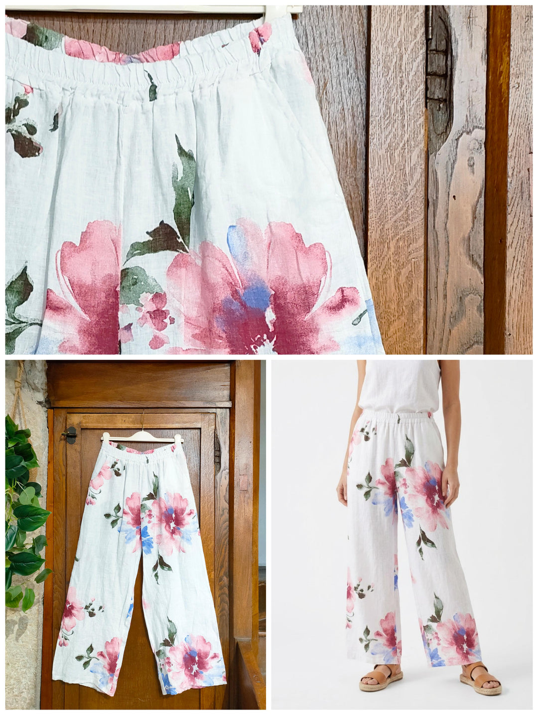 Pantaloni 100% lino