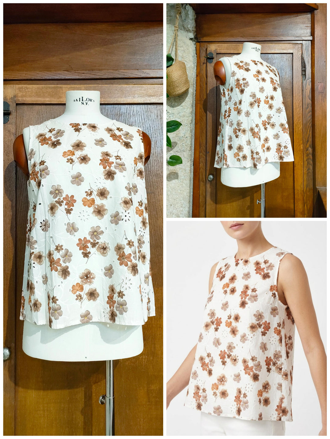 Blusa smanicata