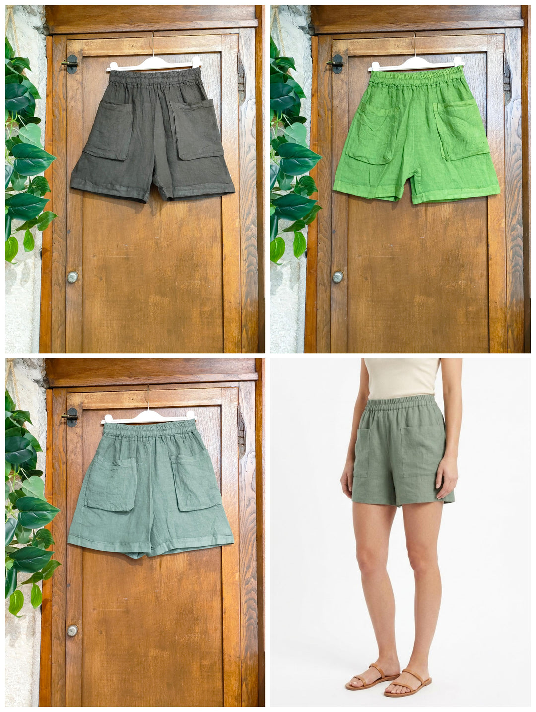 Shorts 100% lino