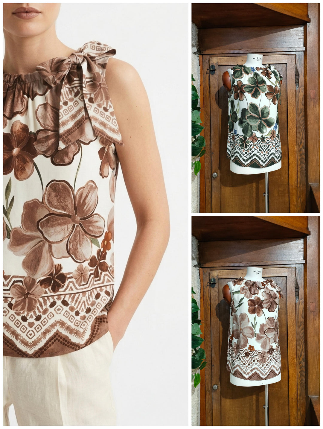 Blusa smanicata