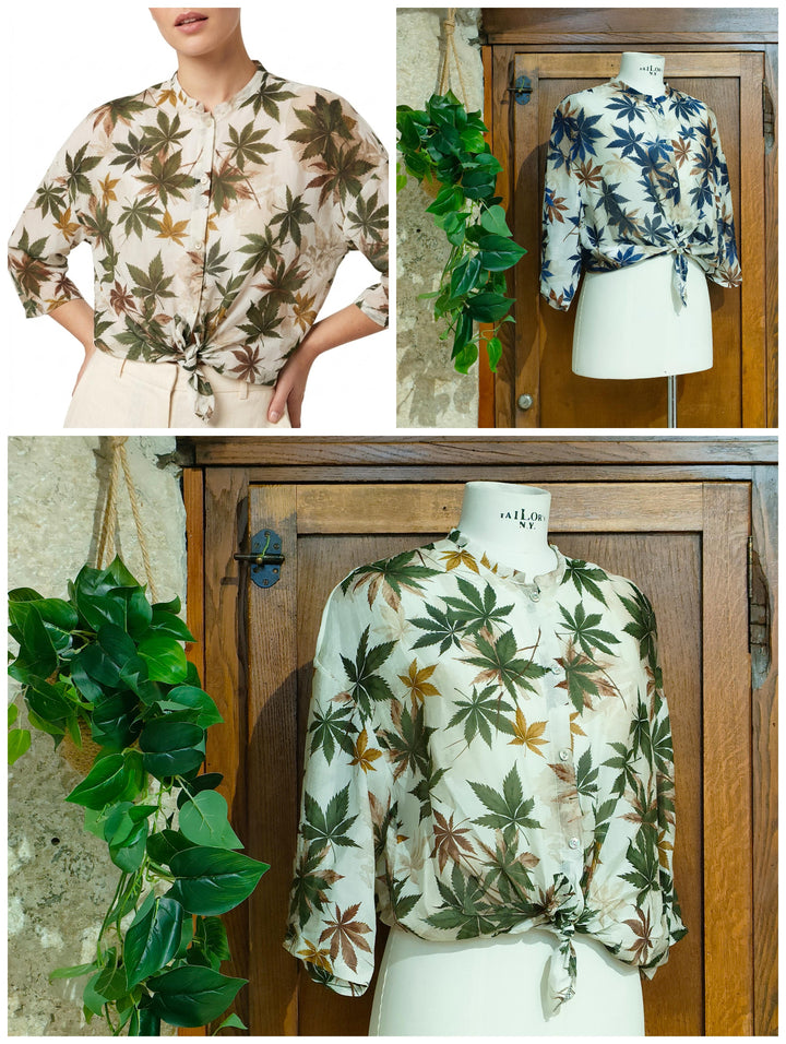 Camicia cotone e seta