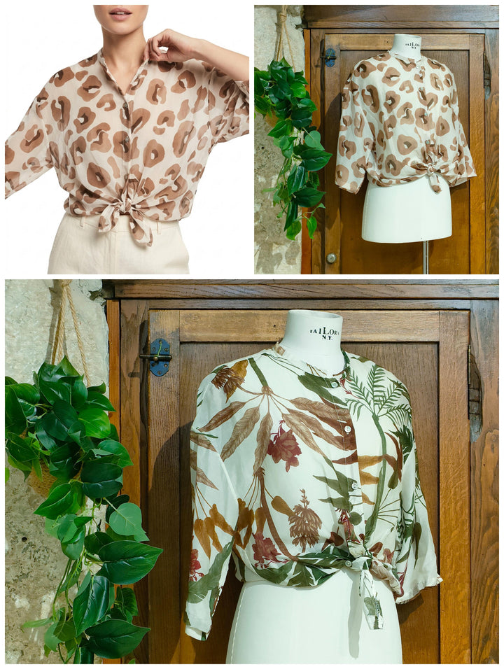 Camicia cotone e seta