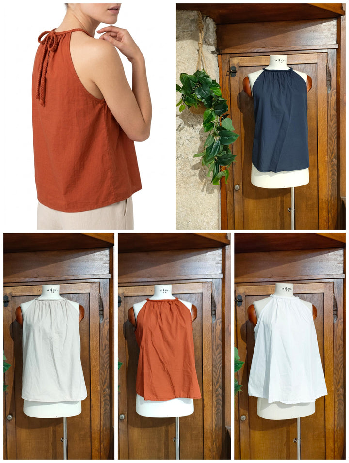 Blusa smanicata