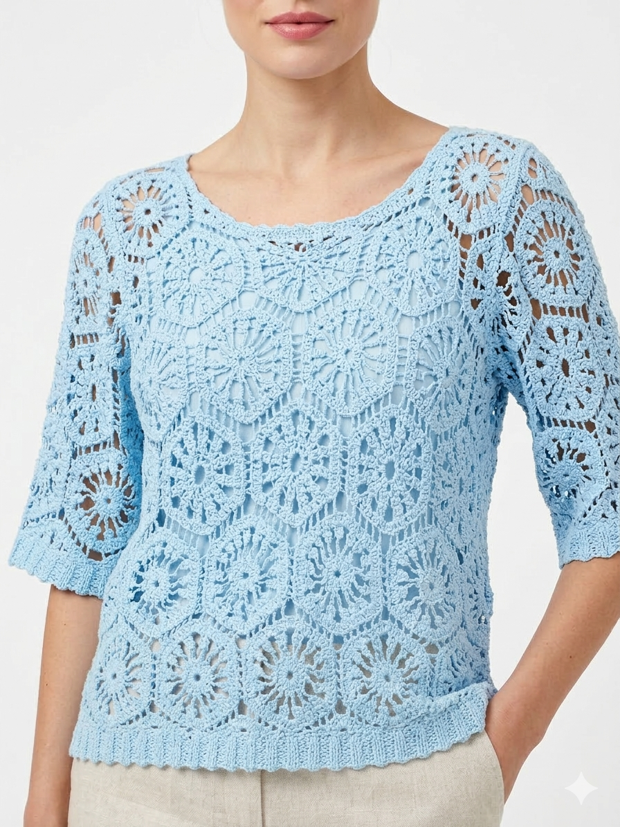 Twinset macramè