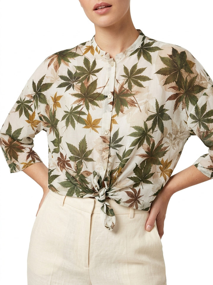 Camicia cotone e seta