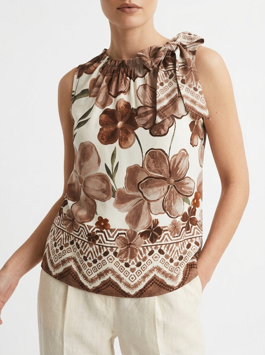 Blusa smanicata