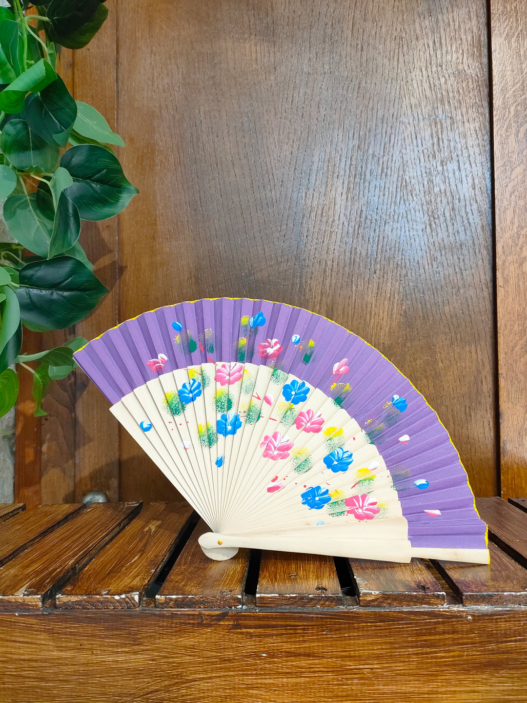 Ventaglio fiori acquerello
