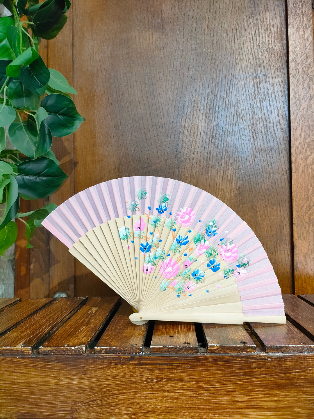 Ventaglio fiori acquerello