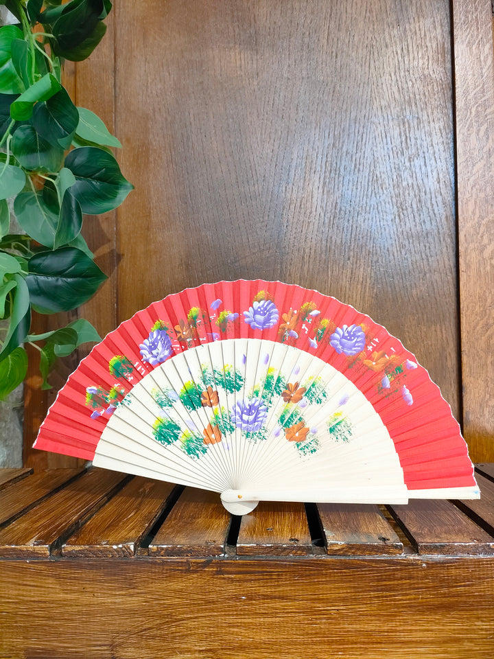 Ventaglio fiori acquerello