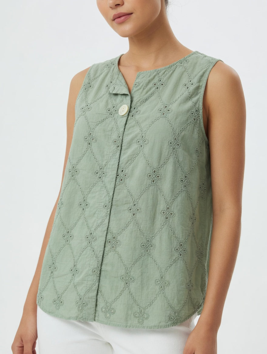 Blusa smanicata