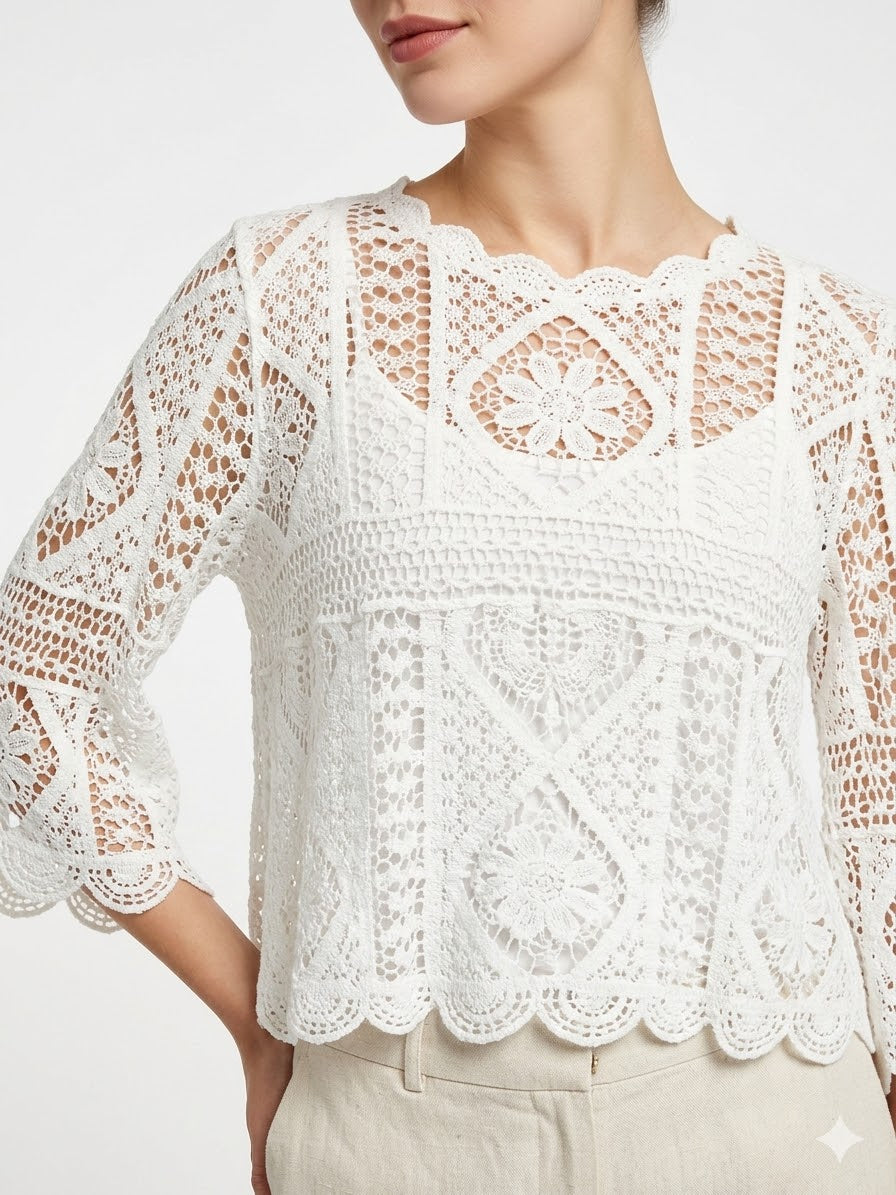 Twinset macramè